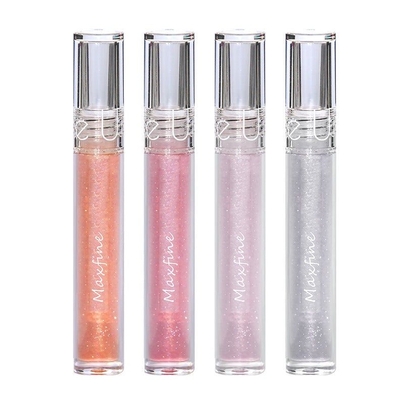 Water-light Beautiful Lip Gloss Lip Glaze With Flashing Toot Lip Lip Gloss For Men And Women Students Beginners Plump Jelly Color